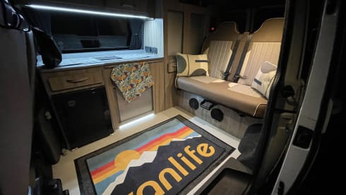Freddie – 4 berth Volkswagen campervan from 2018 (Air con & Diesel heater)
