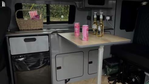 Explore One – ExploreCampers - 4 Berth VW T6 Campervan – Off-Grid Ready with Projector