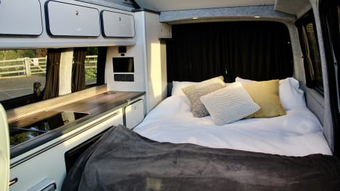 Colin – Our new high spec VW T6 Campervan who's keen to travel with you