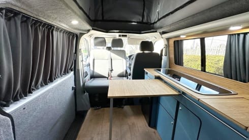 Skye1, 4 berth campervan with pop top roof