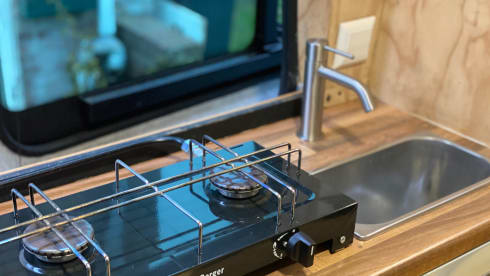 Ford Transit – Luxury self-build camper available for off-grid camping