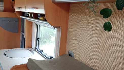 6p Hymer Alkovenmöbel aus dem Jahr 2005