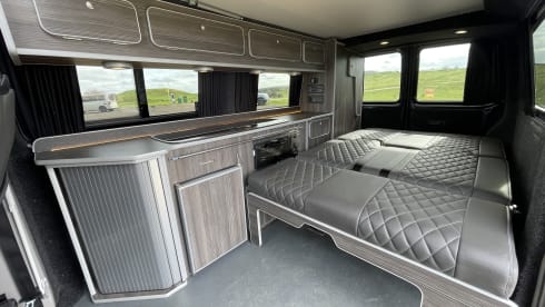 Wallis  – High Spec VW T6 CamperKing Conversion.  Sleeps 4 & Seats 5