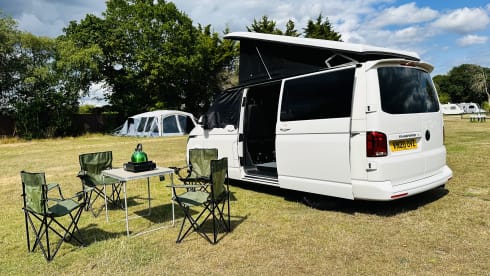 4 berth Volkswagen Transporter campervan from 2020