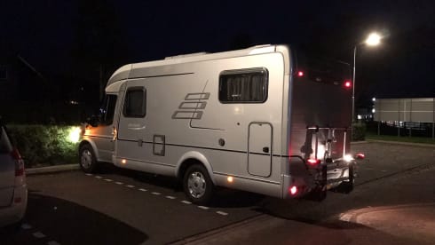 2 person Hymer with length beds