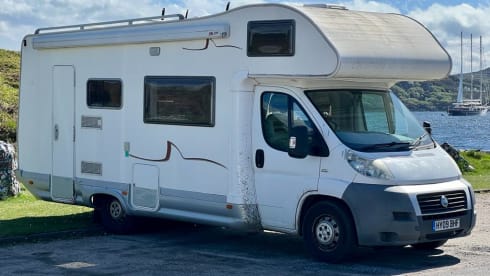 Big Bertha – Sea Newlife, Edinburgh (Fiat Ducato) sleeps upto 7, 5 is super comfortable