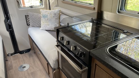 Our home away from home  – 4 berth Swift bus from 2018