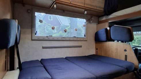 jolie alcôve pour camping-car familial