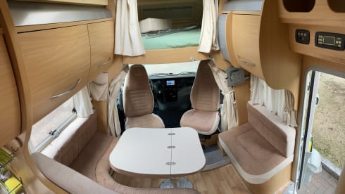 A camper for 4 at the top!