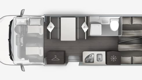 Cabine Ford 6 couchages avec alcôve à partir de 2021