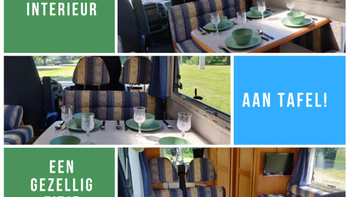 Kempurtje  – Hymer B544; 6 Personen extra komfortabler und kompletter Camper!