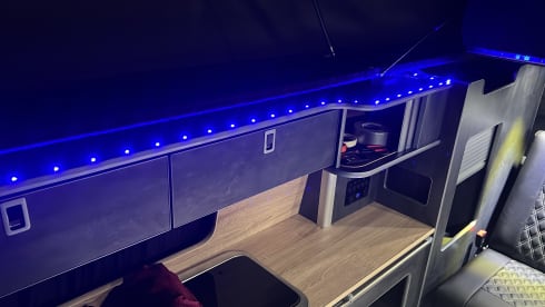 ‘Fozzie’ – VW-Campingbus mit 4 Schlafplätzen ab Baujahr 2019