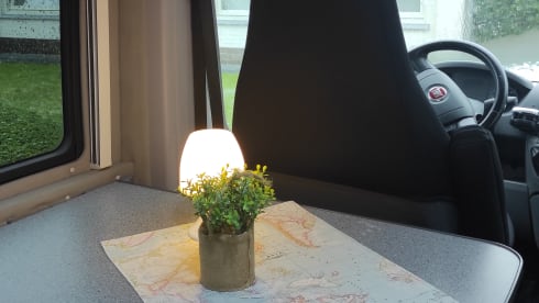 Cosy and compact 2p Ford Pösll campervan.