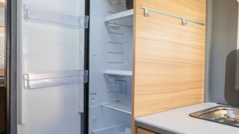 Beautiful Dethleffs semi-integrated camper