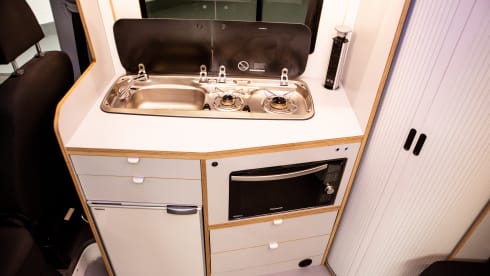 4 Berth VW Craftervan with Shower and Loo (Off Grid-able)