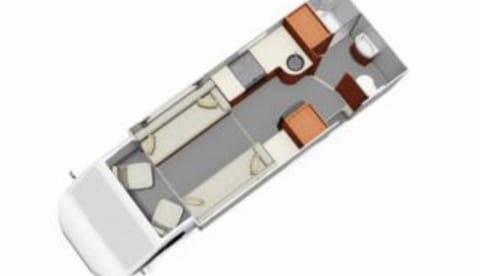 The Tardis – 2 berth Coachbuilt motorhome - Pets Welcome