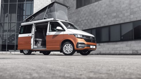 VAN MORRISON – YN20ECV VW CALIFORNIA CAMPER RENTAL, SUPER HIGH SPEC INC BIKE RACK