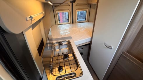 Buzzie – Brand new 4 person bus camper Carado 