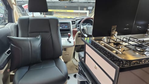 Ebony – 4 berth Toyota campervan from 2009