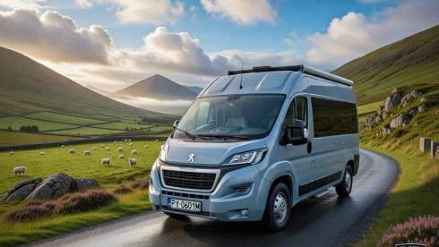 PREMIUM BLUE – 2 berth Peugeot campervan from 2022