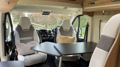 Our home away from home  – 4 berth Swift bus from 2018