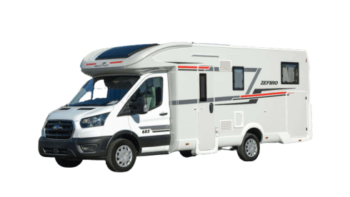 April – Rollerteam Zefiro 685. 2024 luxury 4 berth motorhome. Known as ''April''.