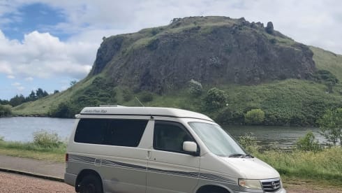 4 berth Mazda campervan - perfect size for Scottish roads 
