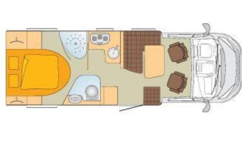 Jelle  – 4pers burstner semi-integrated with queen bed
