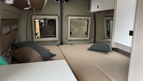 Camper van (2024), 2 berths and swivel module bike carrier