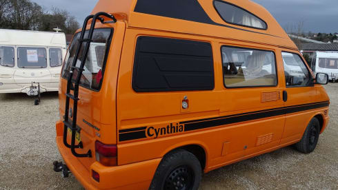 Cynthia – Cynthia our outrageously Orange VW camper