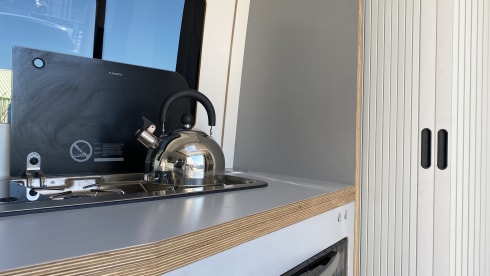 4 Berth VW Craftervan with Shower and Loo (Off Grid-able)