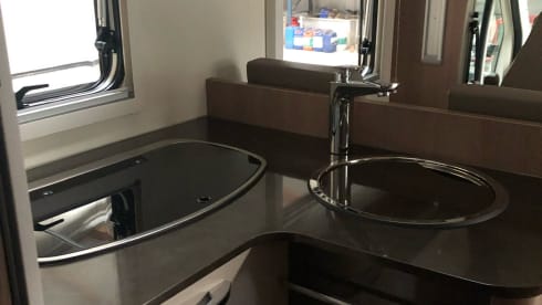 A fully equipped camper for wonderful camping holidays.