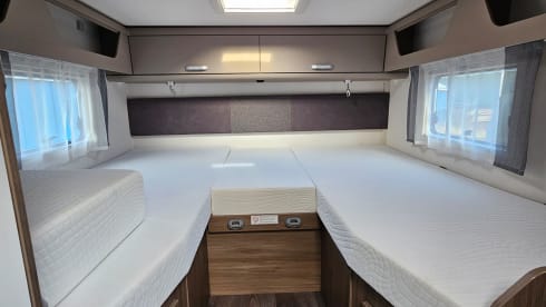 Go on an adventure with this camper from 2024 and 4 p