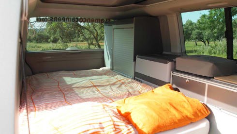 "CARMELA" VW T6 CALI BEACH CAMPER – Flamenco Campers, Rent a camper, explore Andalusia.