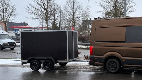 Off-grid VW Crafter: Starlink, XL Bed & Moto-optie