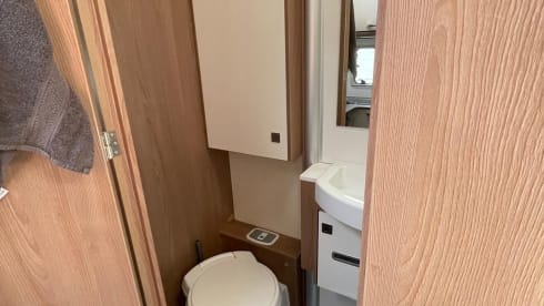Bürstner semi-integrated with all comfort and amenities.