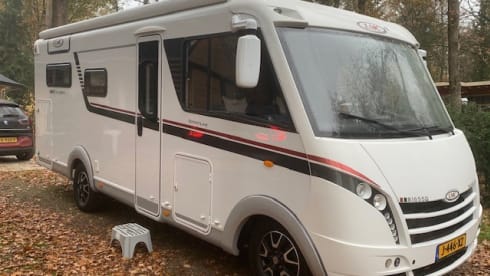 LMC Integral Camper with round seating layout
