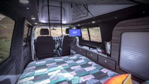 Grey VW Camper – Lake Windermere Luxury heated campervan 