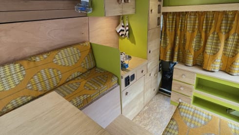 Unique, off-grid Ford Transit for two people