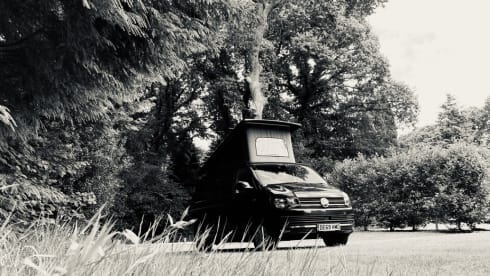 Ruthern –  VW T6  beautifully converted by Ecowagon.  Pitch available