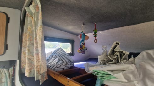 Beautiful vintage Mercedes campervan for hire with Airco
