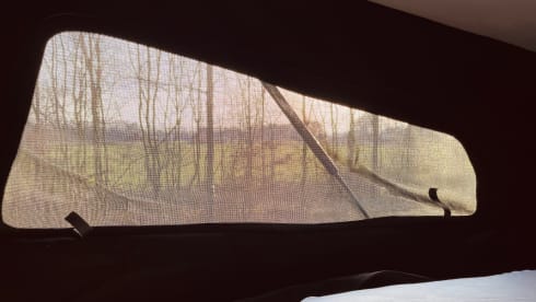 Babs – 4p Volkswagen campervan with roof bed