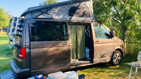 Bruintje – 4p Volkswagen campervan uit 2013