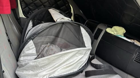 On an adventure with our spacious 2-6p camper van (converted VW Crafter)