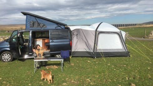 4 berth Volkswagen campervan 2016 6 speed, unique wooden interior