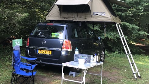 DTBD 140S roof tent + Opel Zafira
