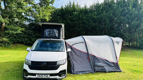 4 berth Volkswagen Transporter campervan from 2020