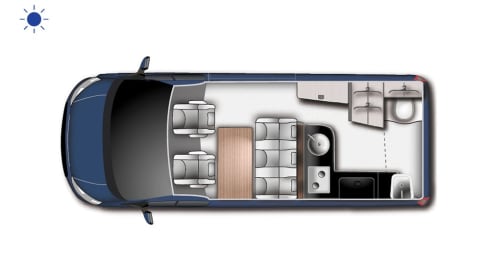 Daffy – 4 berth Ford Nugget Plus campervan from 2022