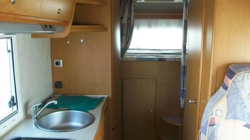 The Colonel – 6 Berth Motorhome for stationery hire in Cornwall