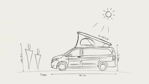 vanWoolly – Compact self-built camper bus